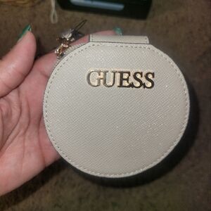 GUESS Cream Coin Purse NWT